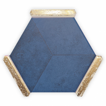 DECOR ROCKVILLE BLUE GOLD